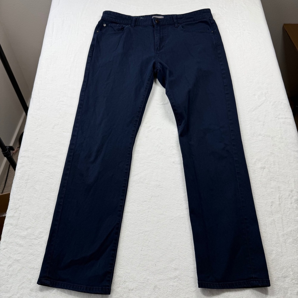 DL1961‎ Russell Slim Straight Pants Mens 34x32 Peacoat Navy Excellent Chinos
